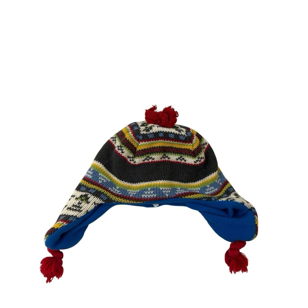 Gap hat youth large l/xl blue red‎ toboggan